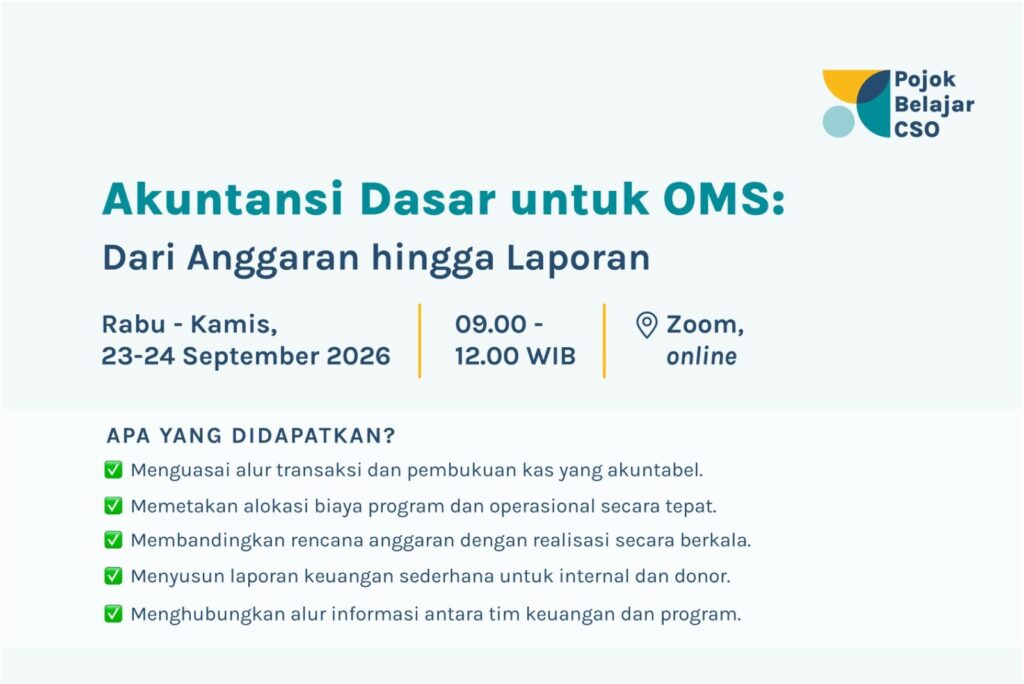 Akuntansi Dasar untuk Organisasi Masyarakat Sipil